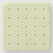 decorative symmetrical geometric pattern coaster steinuntersetzer (Vorderseite)