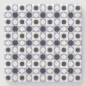 decorative symmetrical geometric pattern coaster steinuntersetzer (Vorderseite)