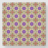 decorative symmetrical geometric pattern coaster steinuntersetzer (Vorderseite)