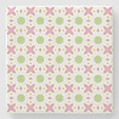 decorative symmetrical geometric pattern coaster steinuntersetzer (Vorderseite)