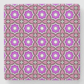 decorative symmetrical geometric pattern coaster steinuntersetzer (Vorderseite)