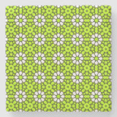 decorative symmetrical geometric pattern coaster steinuntersetzer (Vorderseite)