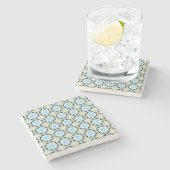 decorative symmetrical geometric pattern coaster steinuntersetzer