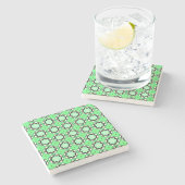 decorative symmetrical geometric pattern coaster steinuntersetzer
