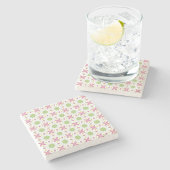 decorative symmetrical geometric pattern coaster steinuntersetzer