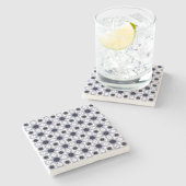 decorative symmetrical geometric pattern coaster steinuntersetzer