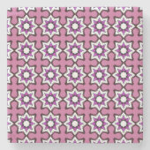 decorative symmetrical geometric pattern coaster steinuntersetzer (Vorderseite)