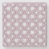 decorative symmetrical geometric pattern coaster steinuntersetzer (Vorderseite)