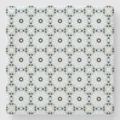 decorative symmetrical geometric pattern coaster steinuntersetzer (Vorderseite)