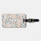 Decorative terrazzo seamless pattern gepäckanhänger (Vorderseite horizontal)