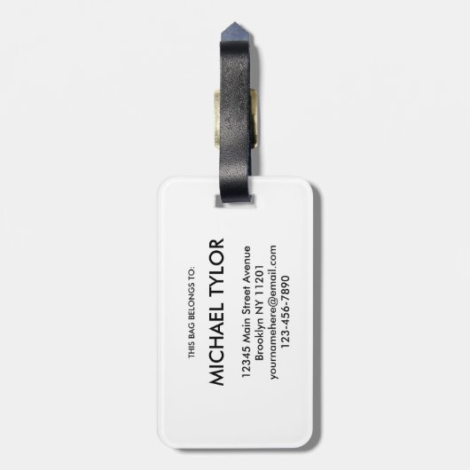 Decorative terrazzo seamless pattern gepäckanhänger (Rückseite vertikal)