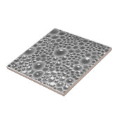 Decorative Tile with bubbles,gray gloss Fliese (Seite)