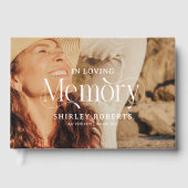 Decorative Typography Photo Sympathy Gästebuch (Vorderseite)