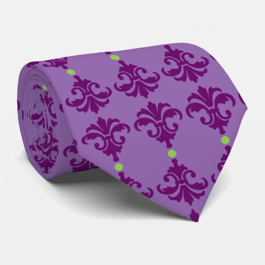 Decorative Verziert Damask Stripe Krawatte (Gerollt)