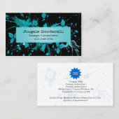 Decorative Visitenkarte floraler Hintergrund (Vorne/Hinten)