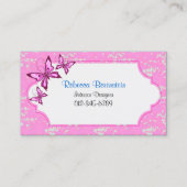 Decorative Visitenkarte Retro Butterfly Frame (Vorderseite)