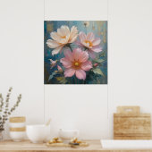 Decorative Wall Art - Blumenölgemälde #1 Poster (Küche)
