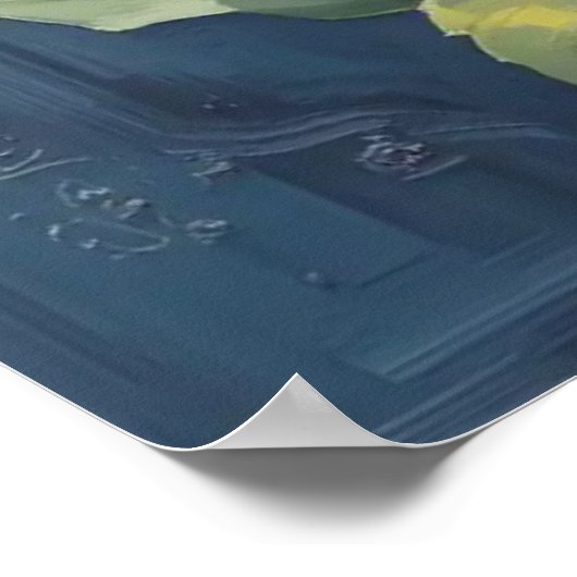 Decorative Wall Art - Blumenölgemälde #2 Poster (Ecke)