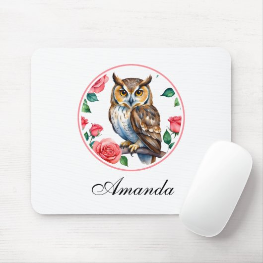 Decorative Wasserfarbe mit Rose Mousepad (Mit Mouse)