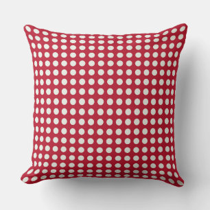 Decorative Weihnachts Polka Dots Hintergrund Rot Kissen
