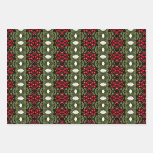 Decorative Weihnachtsblatt Geschenkwrap Geschenkpapier Set (Vorderseite)