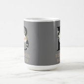Decorative Weißblütengoldakzente Monogram B Kaffeetasse (Mittel)