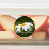 Decorative White Daisy Etiketten (Befestigt)