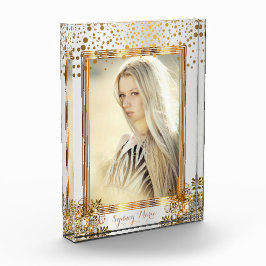 Decorative White & Gold Confetti - DIY Foto