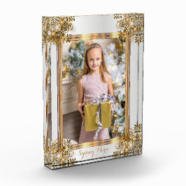 Decorative White & Gold Verziert - DIY-Foto Fotoblock