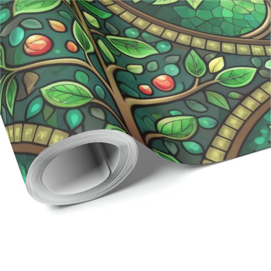 Decorative wrapping paper with a repeating  geschenkpapier (Rolleneckpunkt)