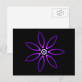 Decorative Zwei-Tone-Kaleidoskop Postkarte (Vorne/Hinten)