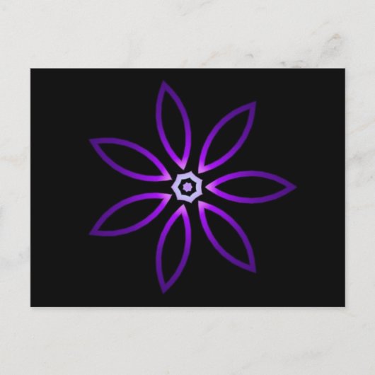 Decorative Zwei-Tone-Kaleidoskop Postkarte (Vorderseite)
