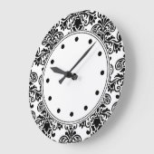 Decorator Damask Wall Decor Clocks Große Wanduhr (Winkel)