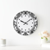 Decorator Damask Wall Decor Clocks Große Wanduhr (Zuhause)