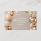 Decorator des Balloon Arch Artist Party Visitenkarte (Rückseite)