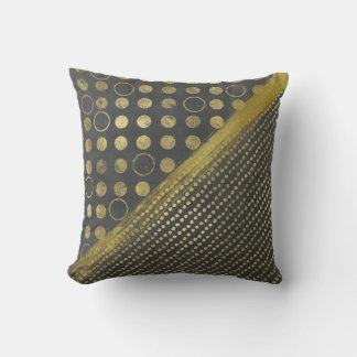 Decorator Gold Tone und Grau Dotter Akzent Kissen