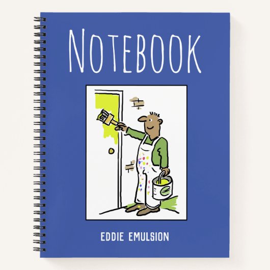 Decorator-Notebook mit Namen Notizblock (Vorderseite)