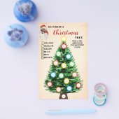 Decorieren Sie eine Weihnachtsbaum-Santa-Game-Kart Flyer (Einzeln)