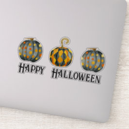 Decorierte Kürbis Halloween Custom Vinyl Aufkleber