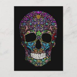 Decorierter Schädel Postkarte