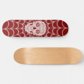 Decorierter Schädel Skateboard (Horizontal)