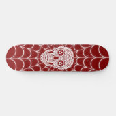 Decorierter Schädel Skateboard (Horizontal)