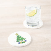 Decorierter Weihnachtsbaum 8bit Video Game Style C Getränkeuntersetzer (Seite)