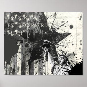 Decorum Est Pro Patria Mori Patriotische Freiheit Poster