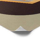 DecoSphere print (10"x10"-Mandarine) Poster (Ecke)