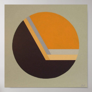 DecoSphere print (10"x10"-Mandarine) Poster