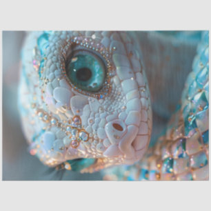 Decouapge Crystal & Jewel Aquamarine Schlange Seidenpapier