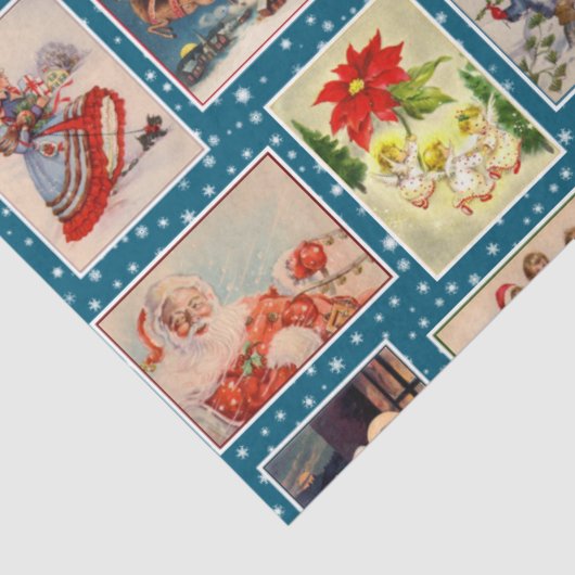 Decoupag Vintage Christmas Postcard Seidenpapier (Ausschnitt)