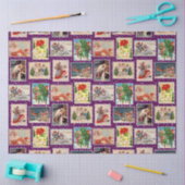 Decoupag Vintage Weihnachtskarte Seidenpapier (Basteln)