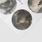 Decoupage 12 Devotional Faith Coaster Set 4" Seidenpapier (Detail)